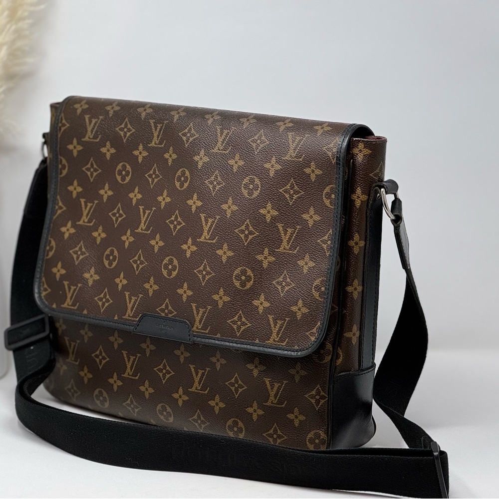 💯Authentic LOUIS VUITTON Monogram Macassar Bass GM Messenger Bag - Picture 3 of 11
